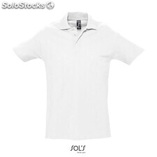 Spring ii polo hombre 210g Blanco s MIS11362-wh-s