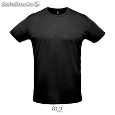Sprint camiseta unisex 130g Negro/ Negro Opaco l MIS02995-bk-l