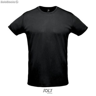 Sprint camiseta unisex 130g Negro/ Negro Opaco l MIS02995-bk-l