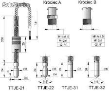 Sprzedam czujniki temperatury z serii TTJE-21, TTJE-22, TTJE-31, TTJE-32
