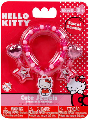 Sprzedam ZABAWKI Hello Kitty bransoletka + klipsy biżuteria