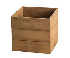 Średnio kwadratowe drewniane pudełko