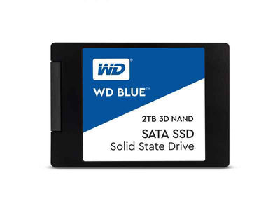 Ssd 2TB wd Blue 2,5 (6.3cm) sataiii 3D 7mm intern bulk WDS200T2B0A