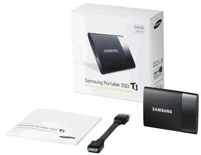 Ssd disque externe Samsung Portable t1 256Go flash usb 3.0 neuf
