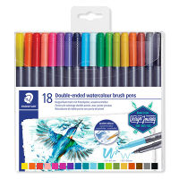 Staedtler 3001 Lettering Estuche de 18 colores de doble punta