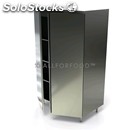 Stainless steel cupboard - n. 2 doors length cm 100 - depth cm 50 - height cm