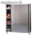 Stainless steel cupboard - n. 2 sliding doors length cm 110 - depth cm 50 -