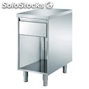 Stainless steel drawer unit - n. 1 drawer - worktop thickness cm 4 length cm 70