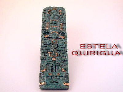 Statue di riproduzioni di guerrieri e sacerdoti civiltà Maya. Stock 45- - Foto 2