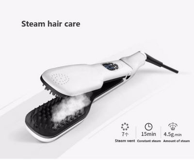 Steampod vapeur magique peigne lissage fers à cheveux raides automatique brosse - Photo 4