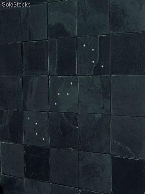 Stein Wandverkleidung schwarz mit swarosvskis. Referenz: Decoro Ardosia Nero - Foto 2