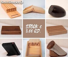 Stock 150 pz porta coltelli legno massello Munini Design Alexander