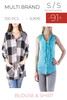 Stock blouse and shirt multibrand s/s