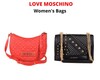 Stock borse da donna love moschino