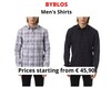 Stock camicie uomo byblos