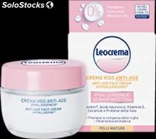 Stock crema viso leocrema idro-nutriente, anti-age e idratante