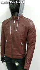 Stock de jaqueta de couro sintético para homen