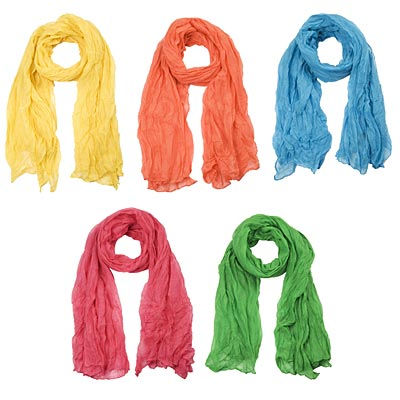 stock di foulard e sciarpe primavera / estate - Foto 4