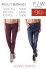 Stock donna jeans pantaloni f/w