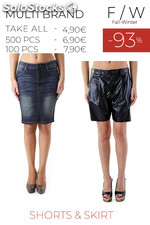 Stock donna shorts e gonne f/w