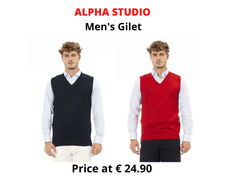 Stock gilet uomo alpha studio