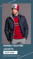 Stock giubbotti da uomo marina yachting