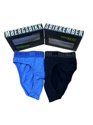 Stock Intimo uomo Bikkembergs ( bipack slip e boxer white, black , blue ) - Foto 2