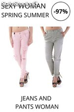 Stock jeans and trousers for women sexy woman
