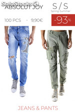 Stock jeans pantaloni uomo absolut joy s/s