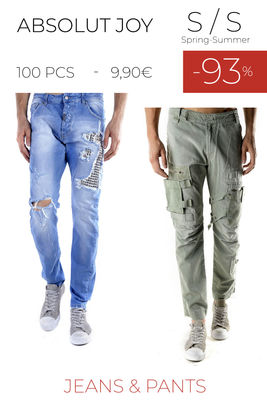 Stock jeans pantaloni uomo absolut joy s/s