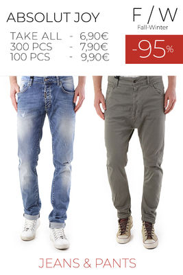Stock man&#39;s jeans pants absolut joy f/w
