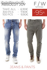 Stock man&#39;s jeans pants absolut joy f/w