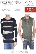 Stock man&#39;s knitwear and sweatshirts absolut joy s/s