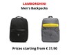 Stock men&#39;s backpacks lamborghini