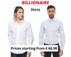 Stock men&#39;s billionaire shirts
