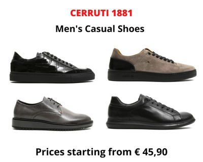 Stock men&#39;s casual shoes cerruti 1881