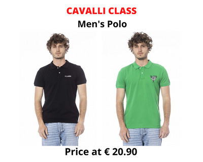 Stock men&#39;s polo shirt cavalli class