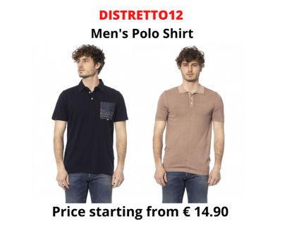 Stock men&#39;s polo shirt DISTRETTO12