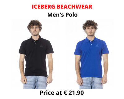 Stock men&#39;s polo shirt iceberg beachwear