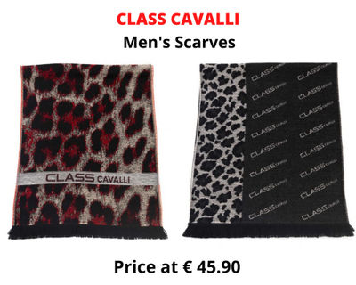 Stock men&#39;s scarves class cavalli