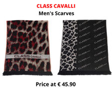 Stock men&#39;s scarves class cavalli