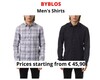 Stock men&#39;s shirts byblos