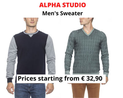 Stock men&#39;s sweater alpha studio