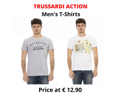 Stock men&#39;s t-shirts trussardi action