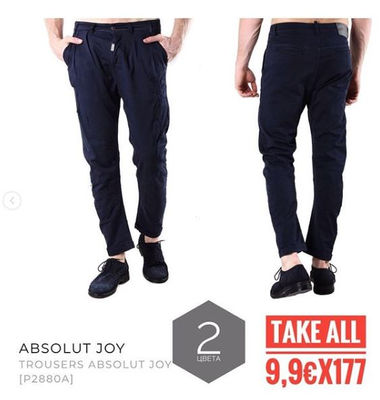 Stock Men&amp;#39;s Trousers Absolut Joy - Photo 2