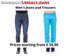 Stock men's trousers versace jeans