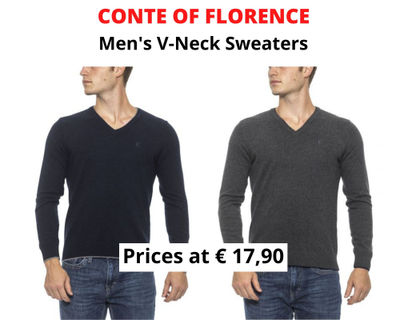 Stock men&#39;s v-neck sweaters conte of florence