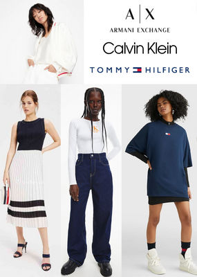 Stock Odzież Tommy H, Calvin Klein i Armani Mix damski