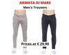 Stock pantaloni uomo armata di mare