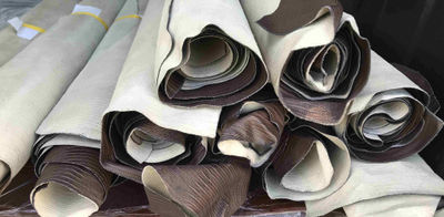 Stock pellame stampa lucertola colore cacao - Foto 5